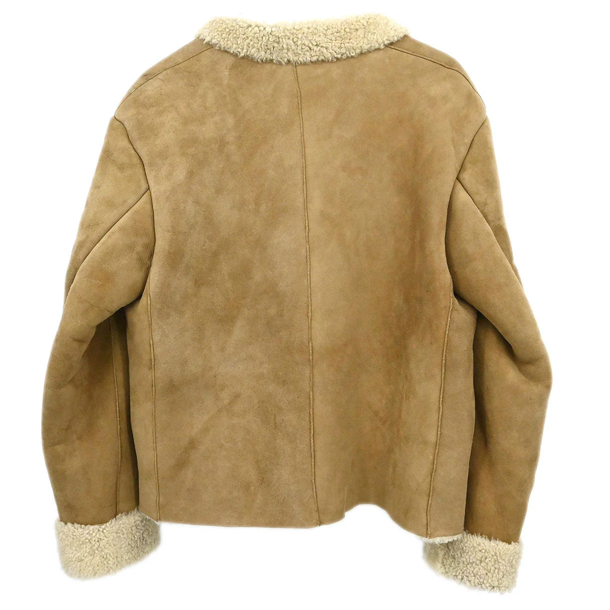 Gucci Single Breasted Jacket Mouton Brown #38 - Image 2