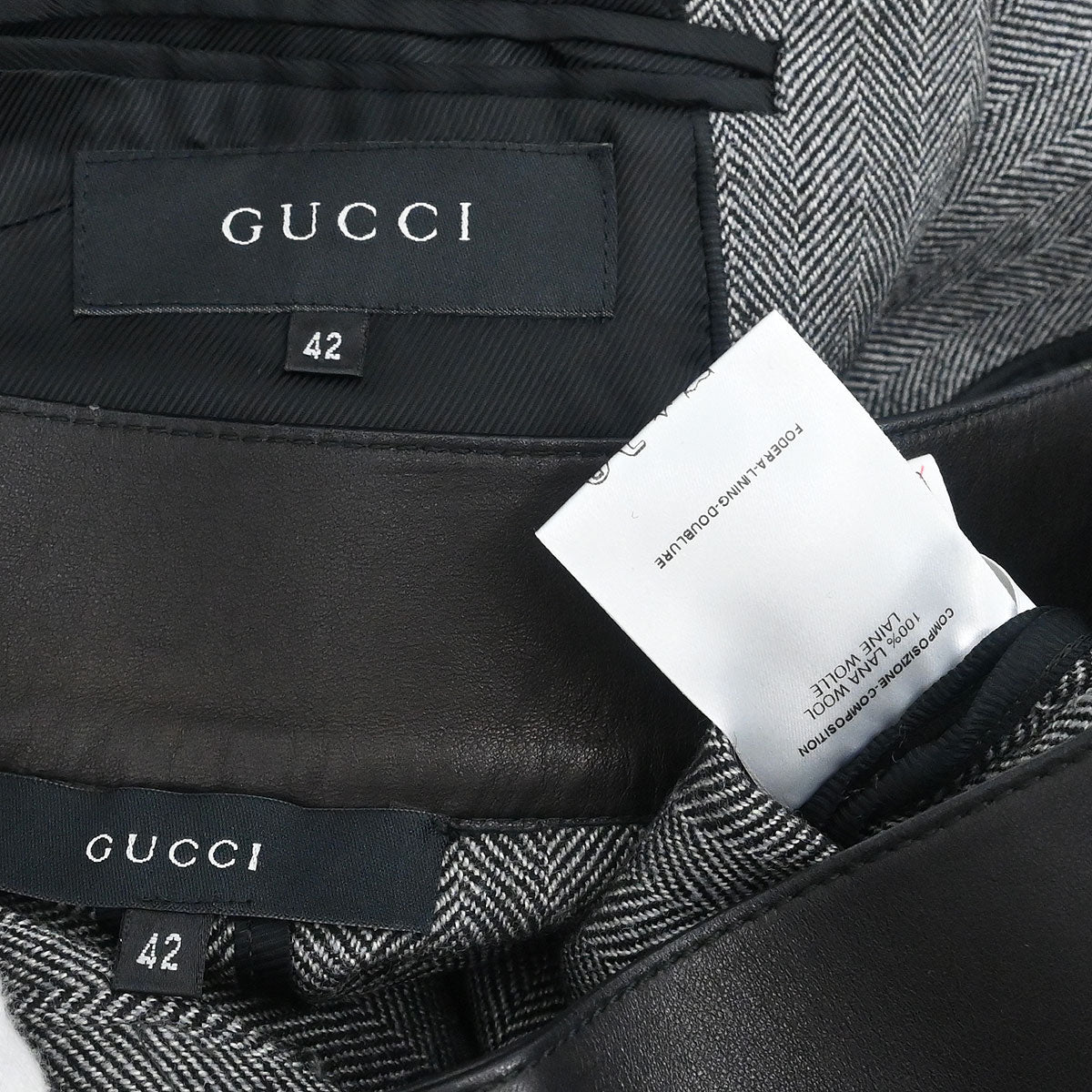 Gucci 2000 Setup Suit Jacket Skirt Gray #42 - Image 10