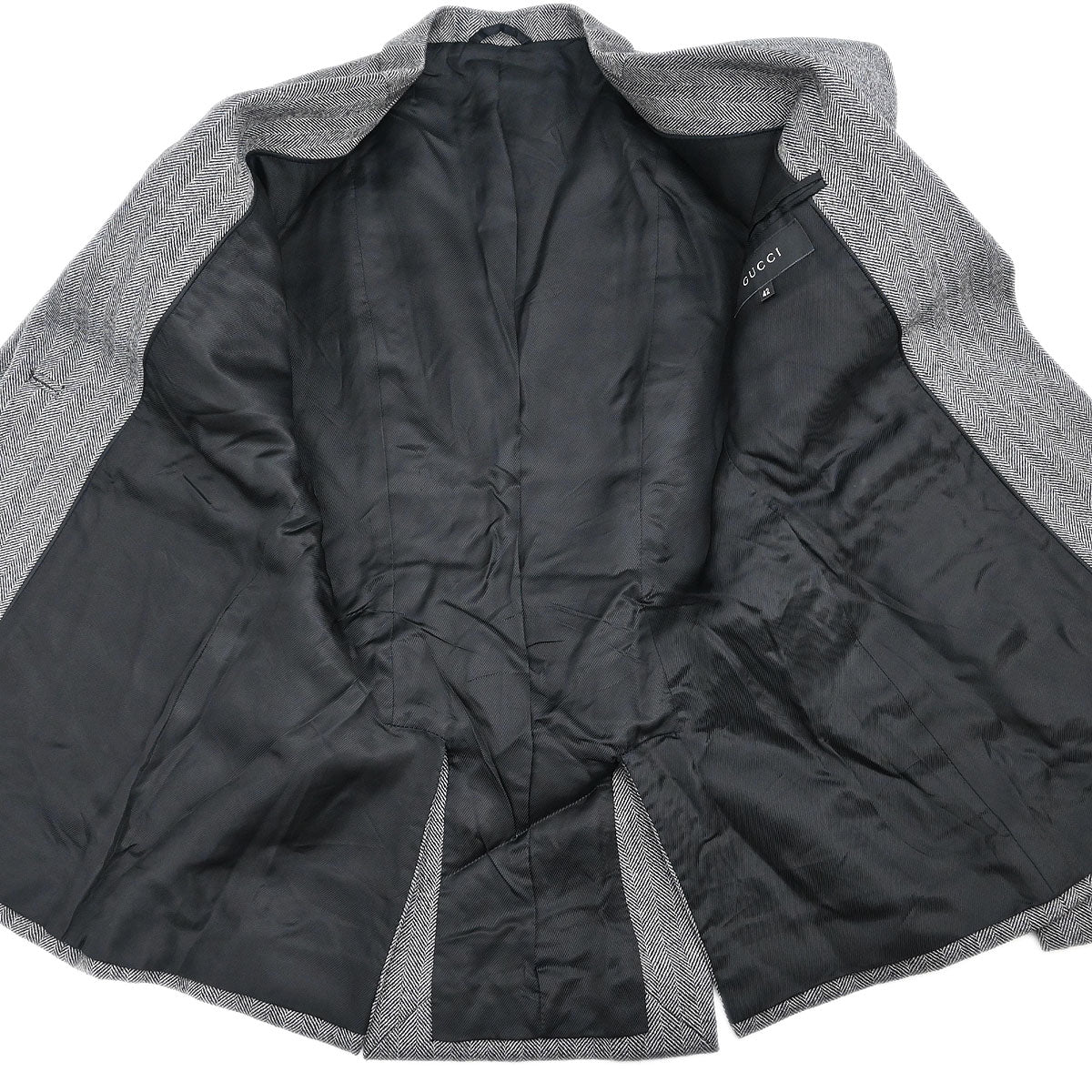 Gucci 2000 Setup Suit Jacket Skirt Gray #42 - Image 5