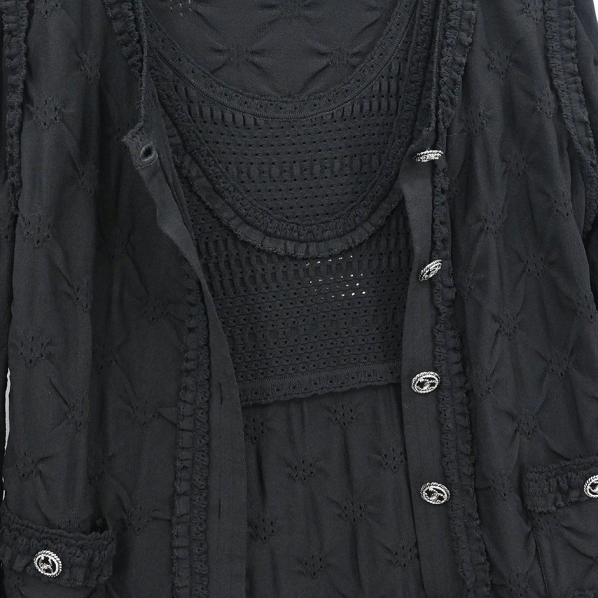 Chanel 2010 Setup Cardigan Dress Black #42 - Image 4