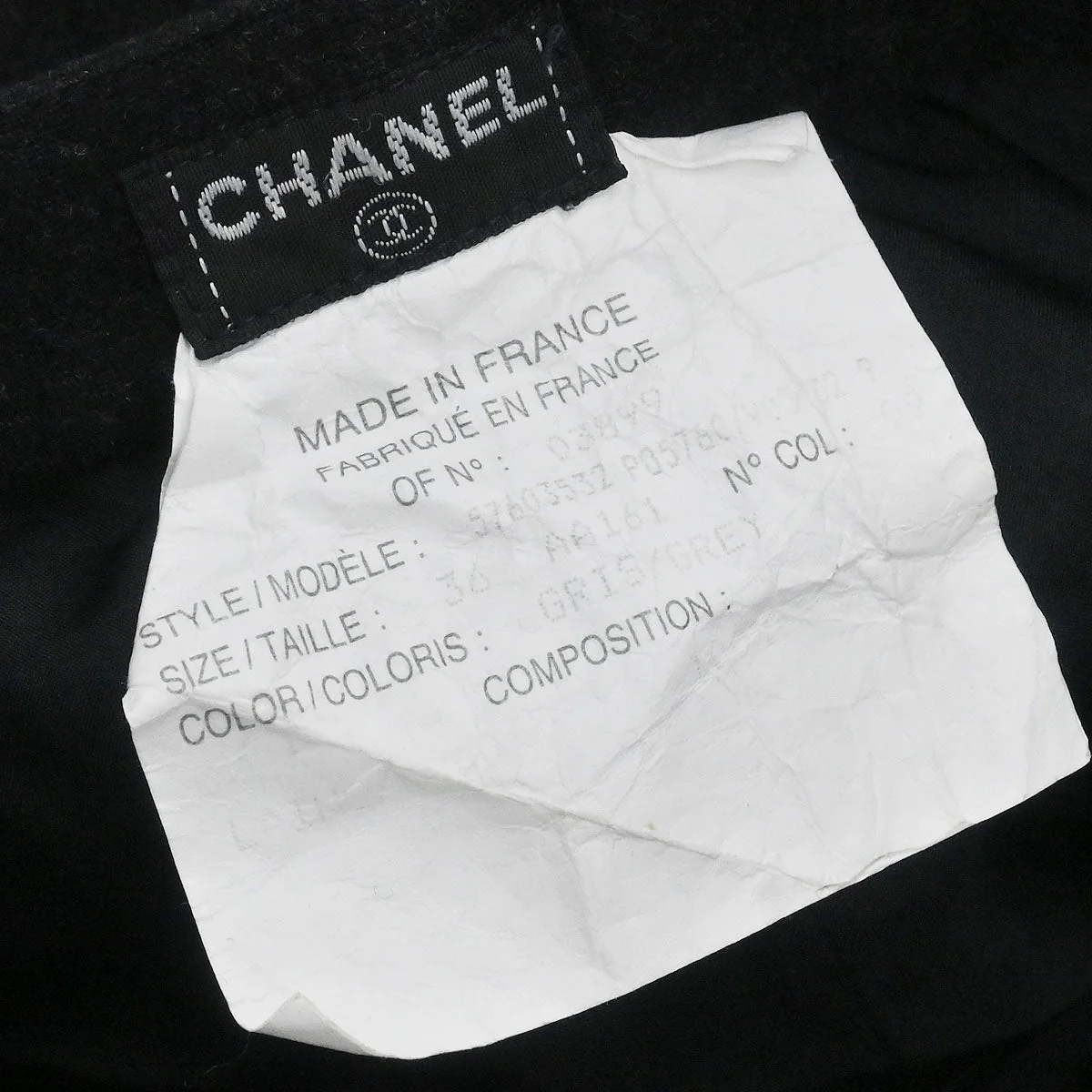 Chanel Long Pants Gray #36 - Image 9