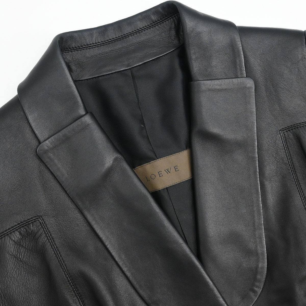 Loewe Single Breasted Jacket Black #40 - Image 3