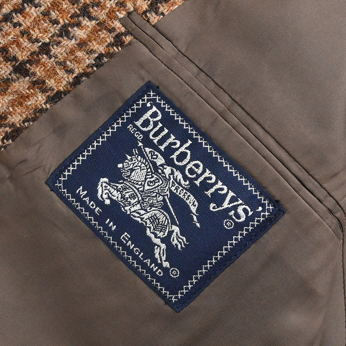 Burberrys Single Breasted Jacket Brown - Image 9