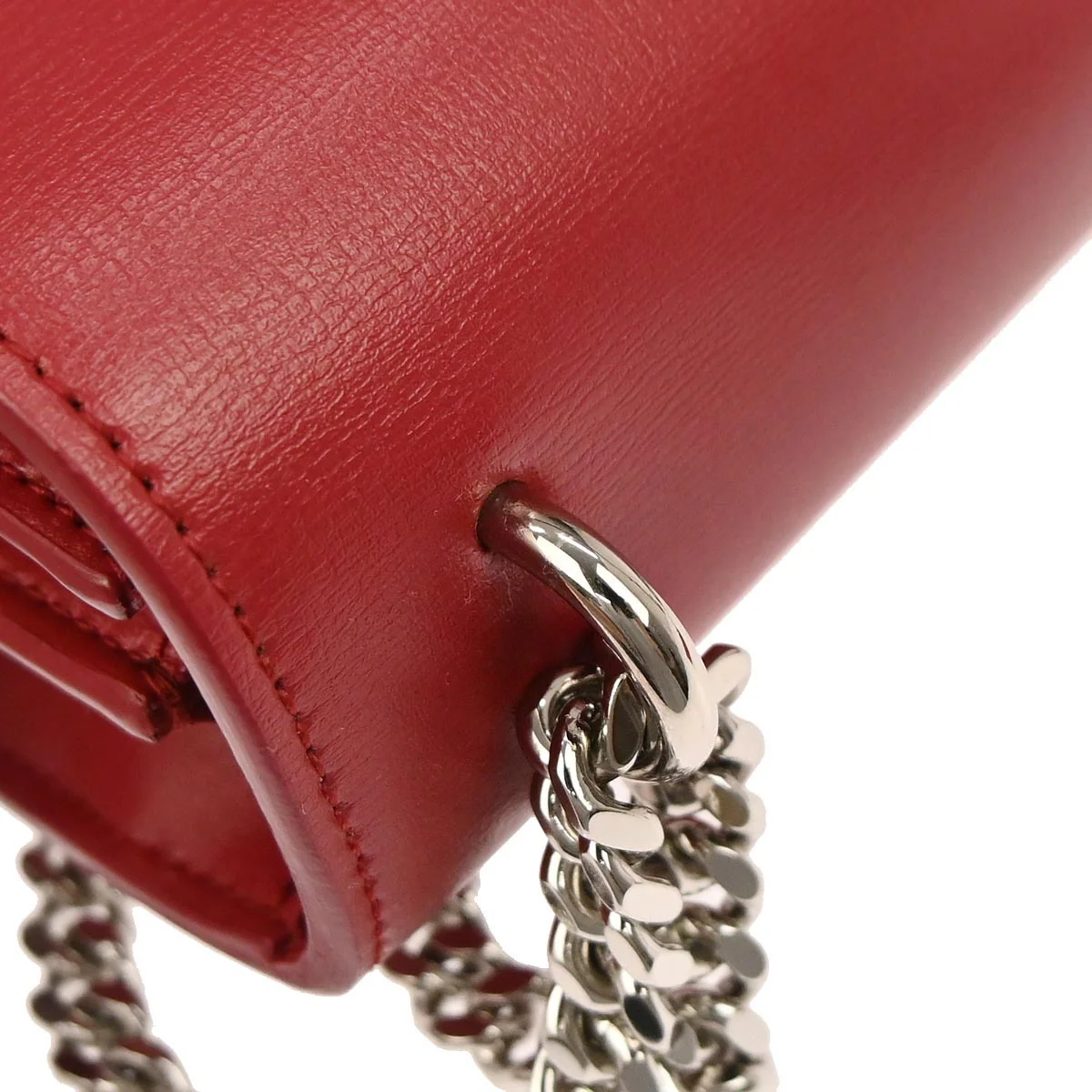 Saint Laurent Red Leather Sunset Shoulder Bag - Image 6