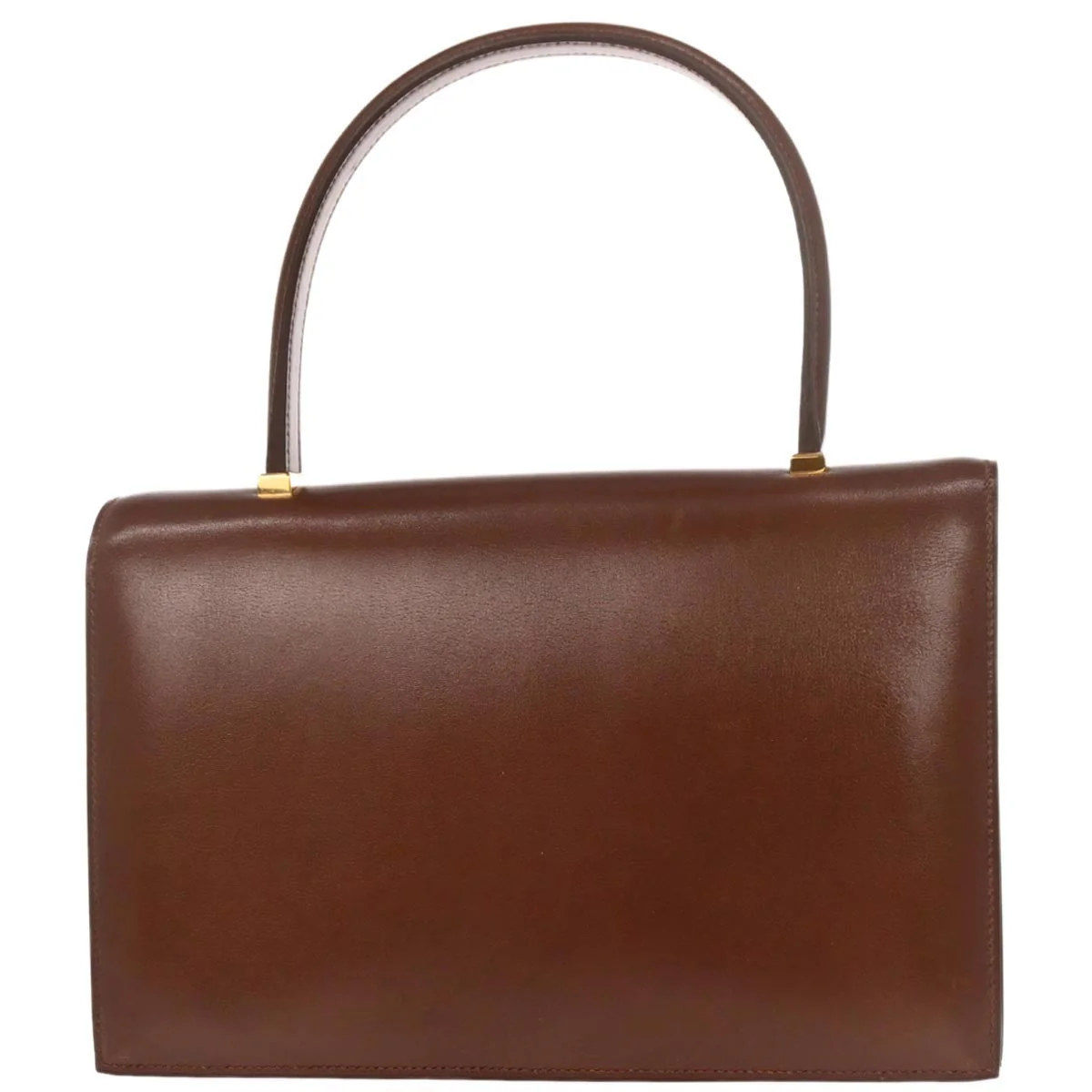 Hermes Marron Fonce Box Calf Piano Handbag - Image 2