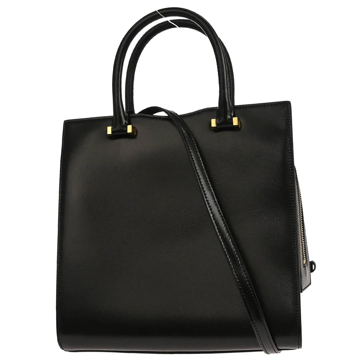 Saint Laurent Black Calfskin Uptown 2way Shoulder Handbag - Image 2