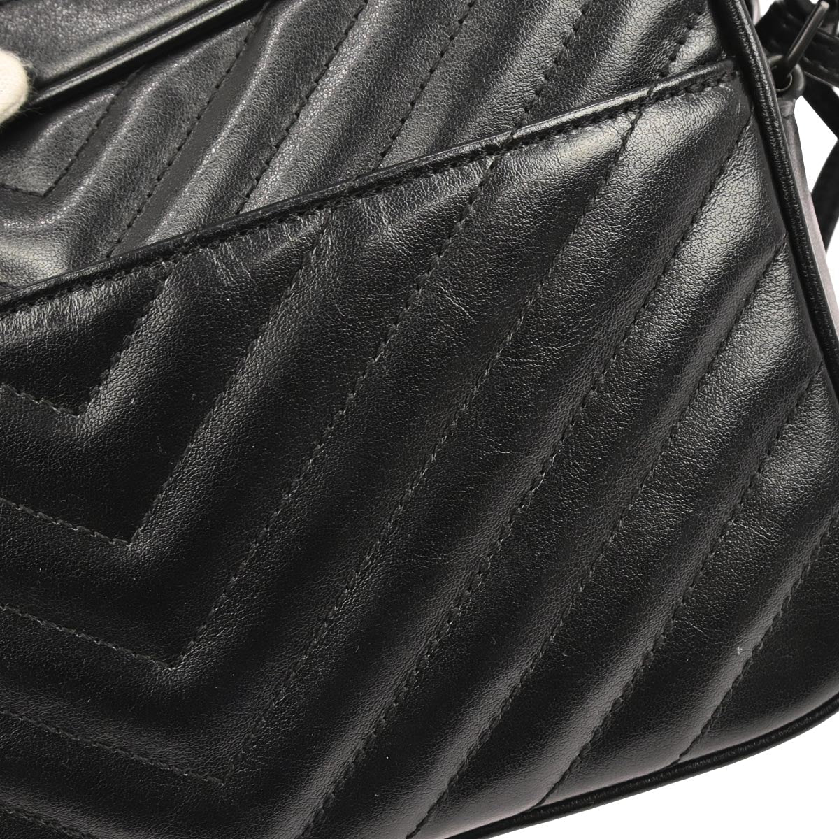 Saint Laurent Black Lou Camera Bag Shoulder Bag - Image 4