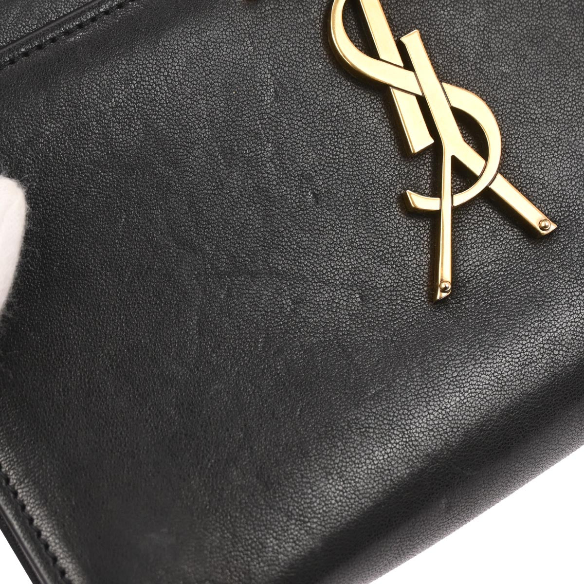 Saint Laurent Black Kate Heart Chain Shoulder Bag - Image 5