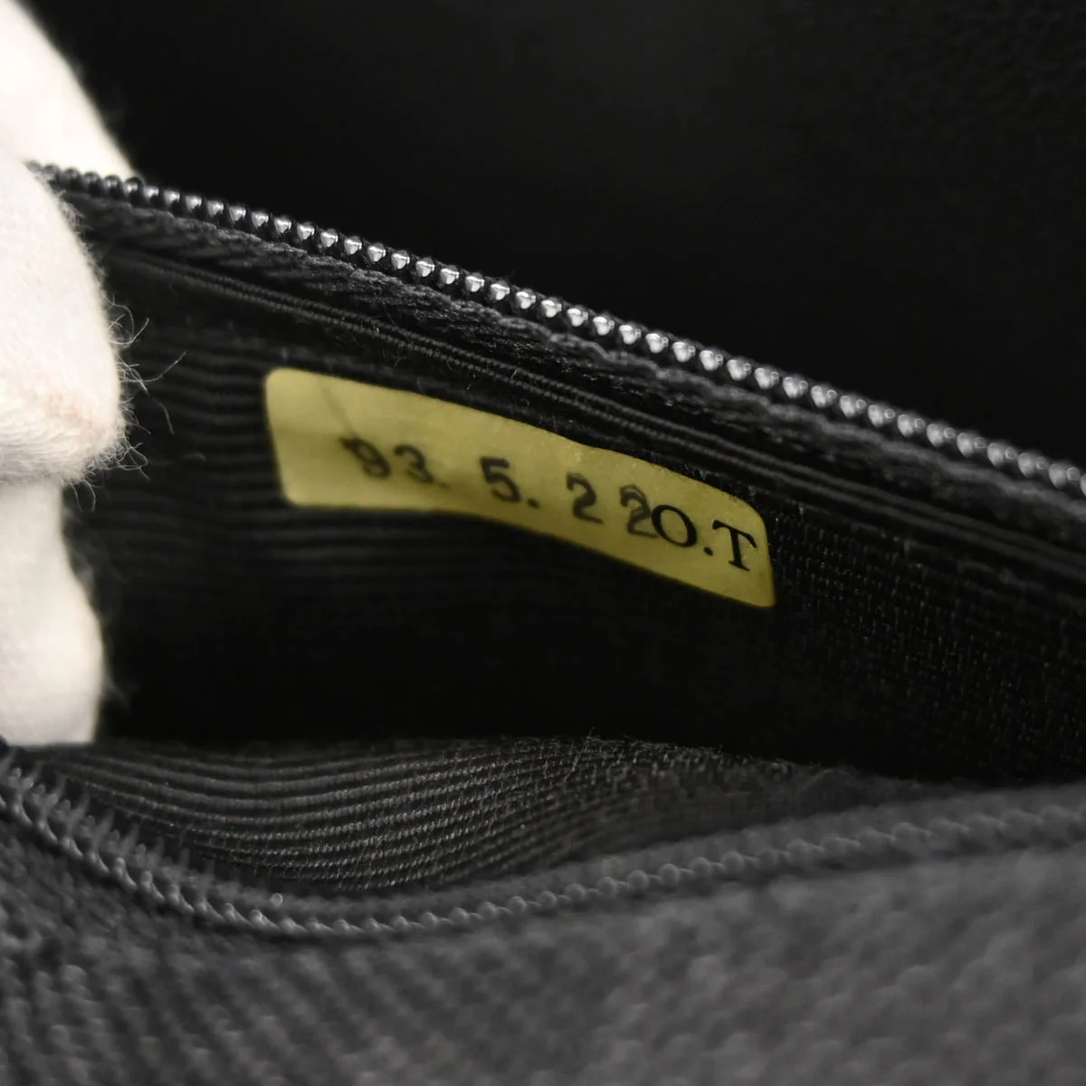 Chanel 1991-1994 Black Linen Top Handle 2way Shoulder Handbag - Image 10