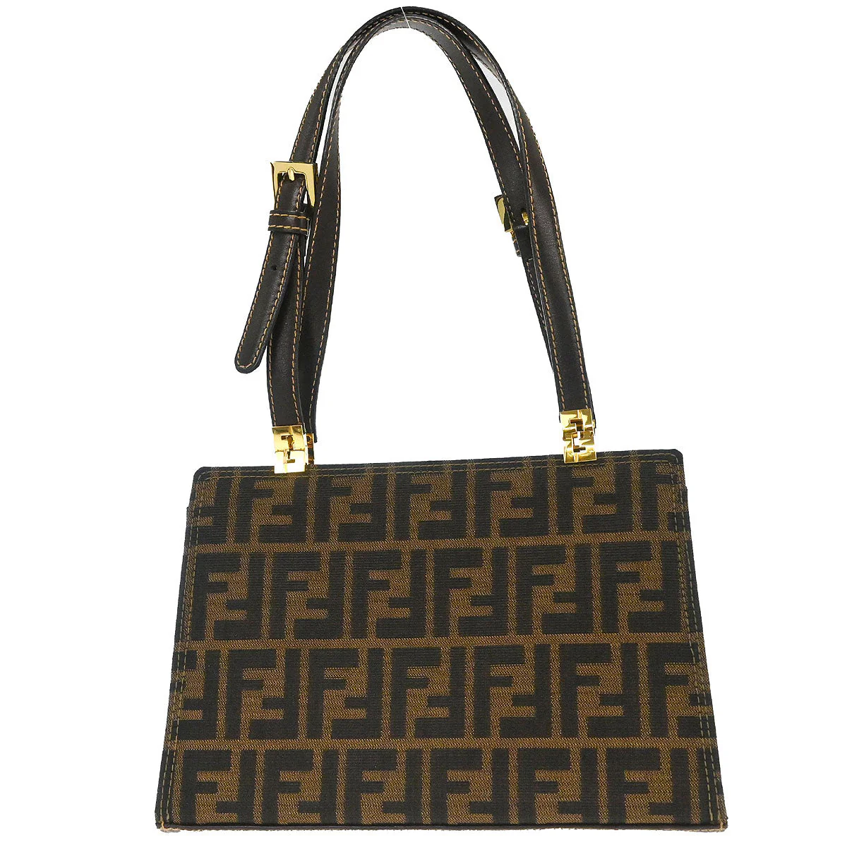 Fendi Brown Zucca Handbag - Image 2