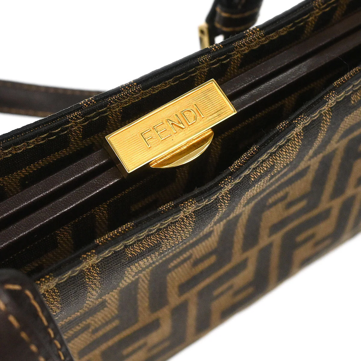Fendi Brown Zucca Handbag - Image 7