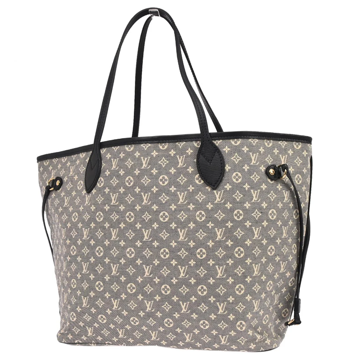 Louis Vuitton 2012 Navy Monogram Idylle Neverfull MM Tote Bag M40514 - Image 2
