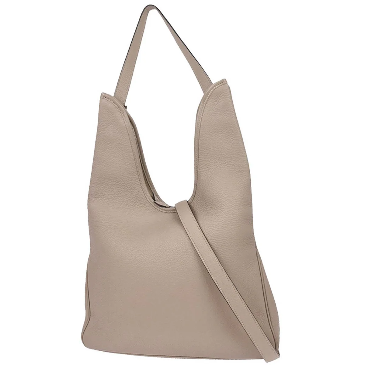 Hermes Gris Tourterelle Taurillon Clemence Massai PM Shoulder Bag - Image 2