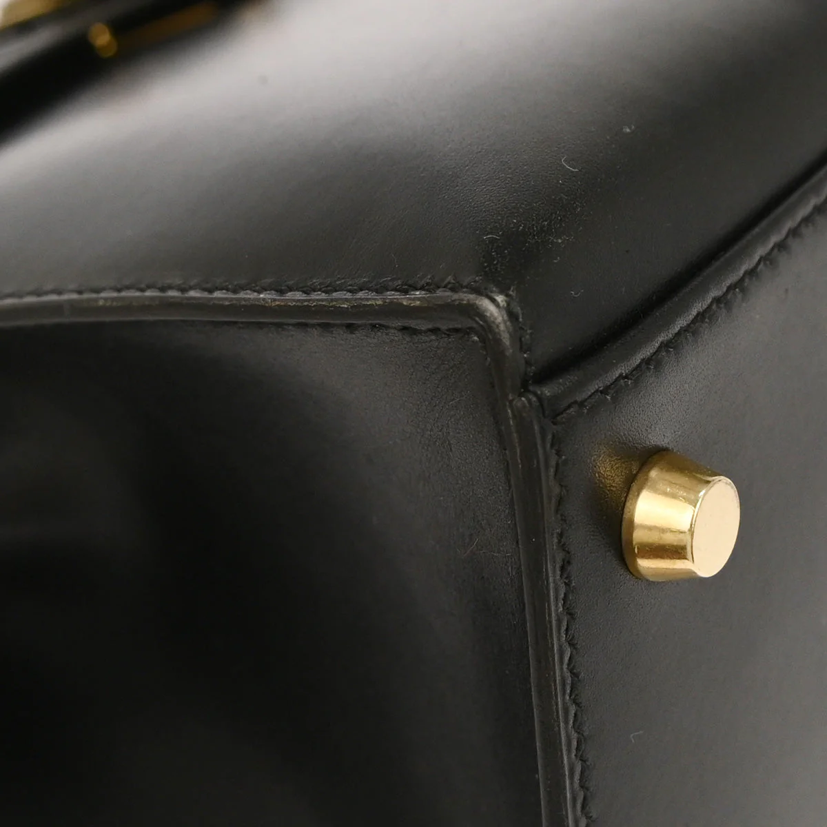 Hermes Black Box Calf Kelly 32 Sellier 2way Shoulder Handbag - Image 4