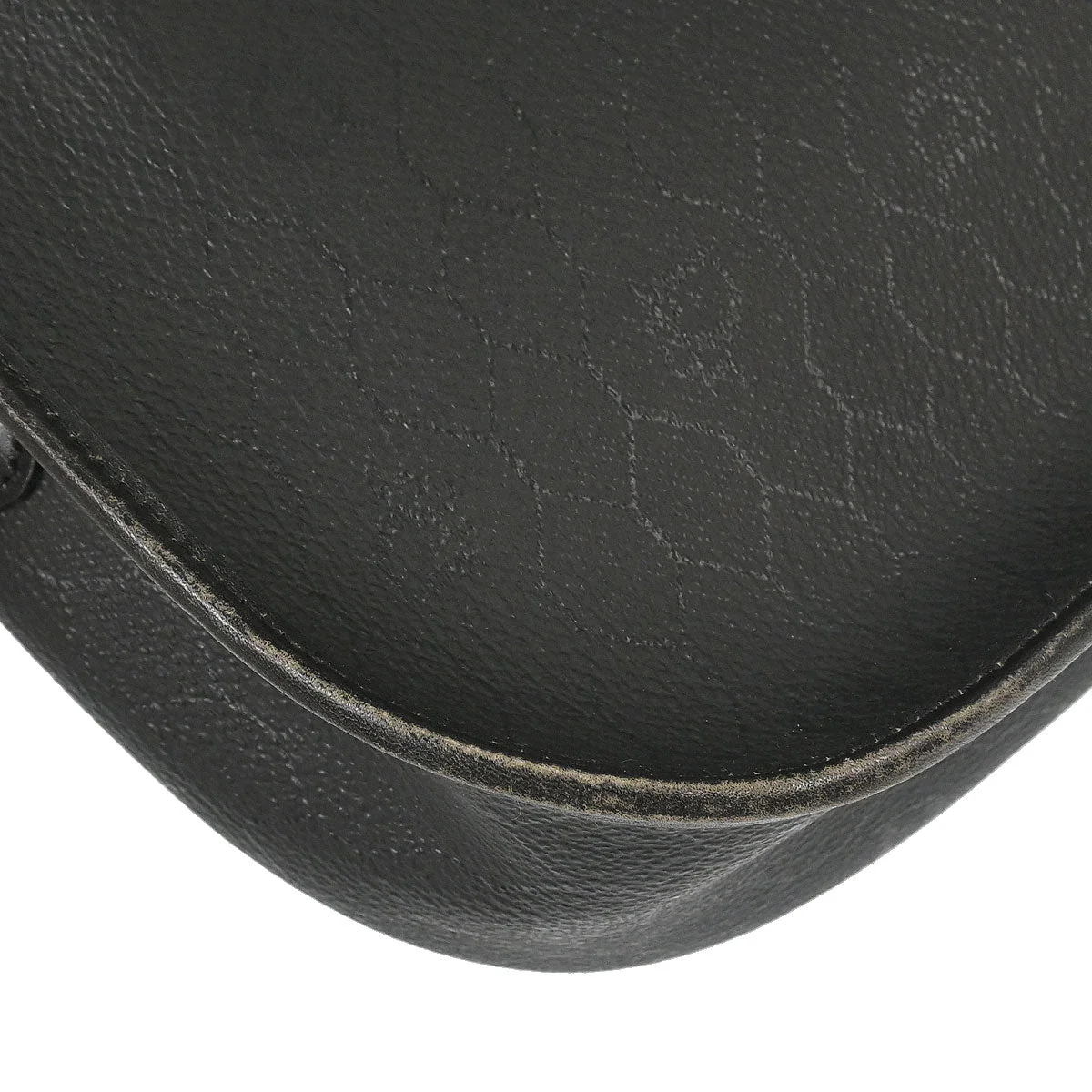 Christian Dior Black PVC Honeycomb Shoulder Bag - Image 3