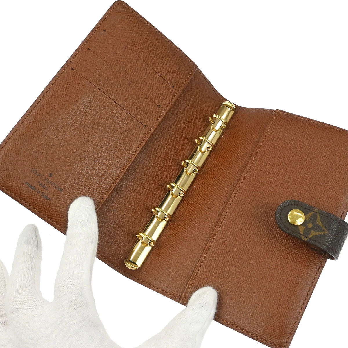 Louis Vuitton 2001 Monogram Agenda PM Notebook Cover R20005 Small Good - Image 4