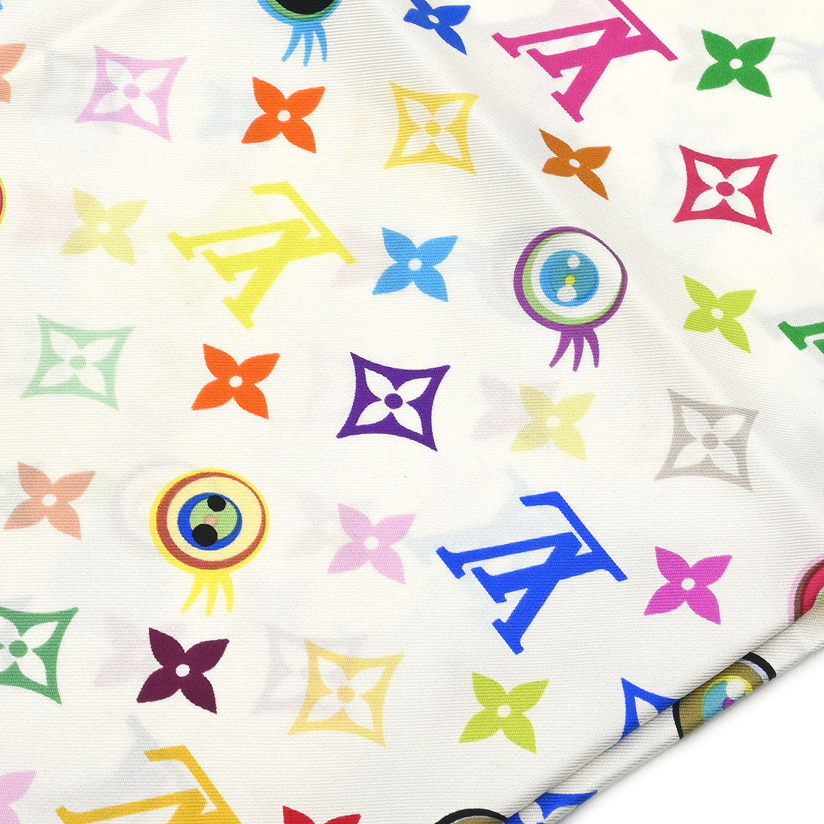 Louis Vuitton Scarf Takashi Murakami Eye Love Monogram M71917 Small Good - Image 2