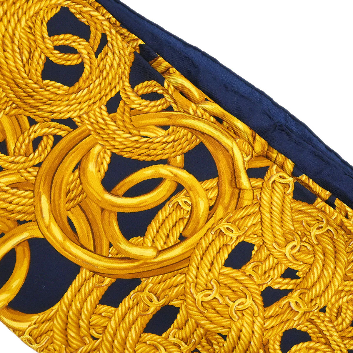 Chanel Navy Scarf Small Good - Image 2