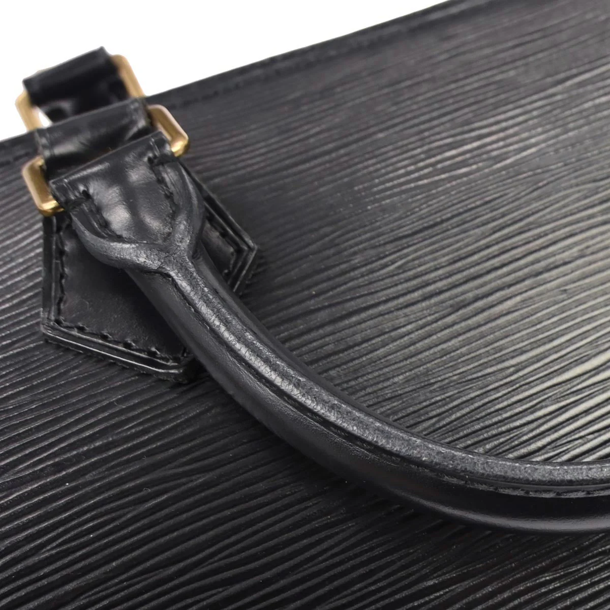 Louis Vuitton 1994 Black Epi Speedy 35 Duffle Handbag M42992 - Image 8