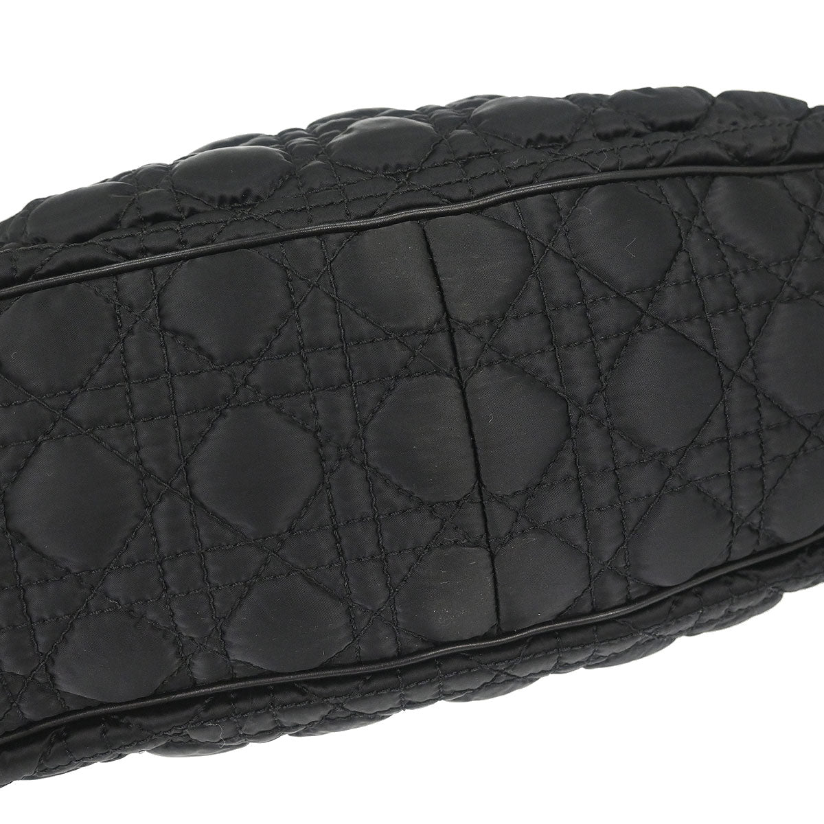 Christian Dior Black Nylon Cannage Charming Doctor Bag Handbag - Image 3