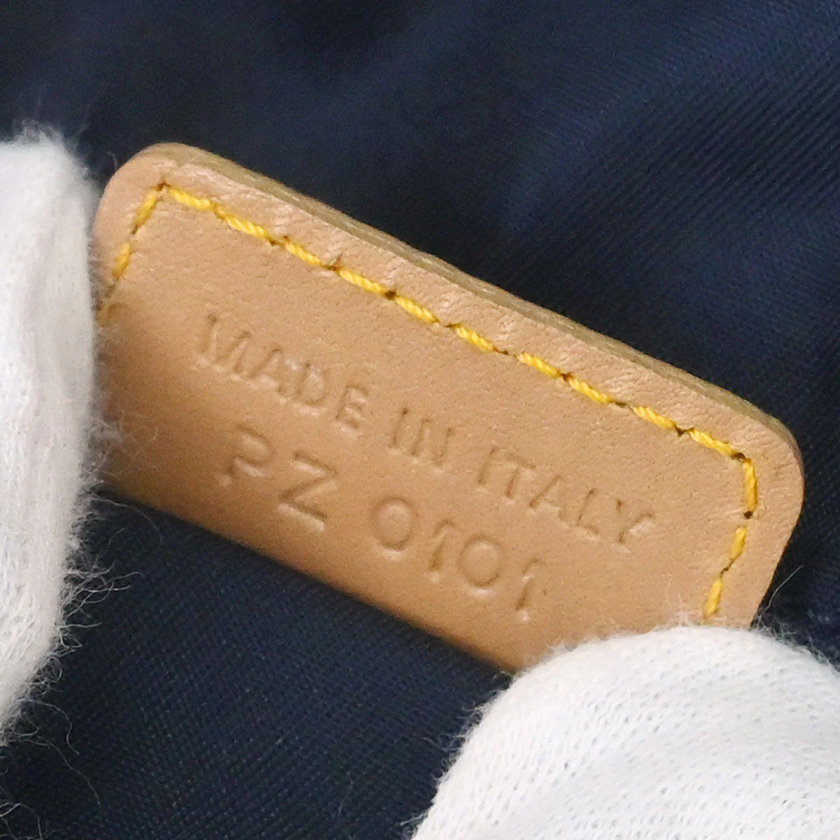 Christian Dior Navy Beige Denim Duffle Bag - Image 9
