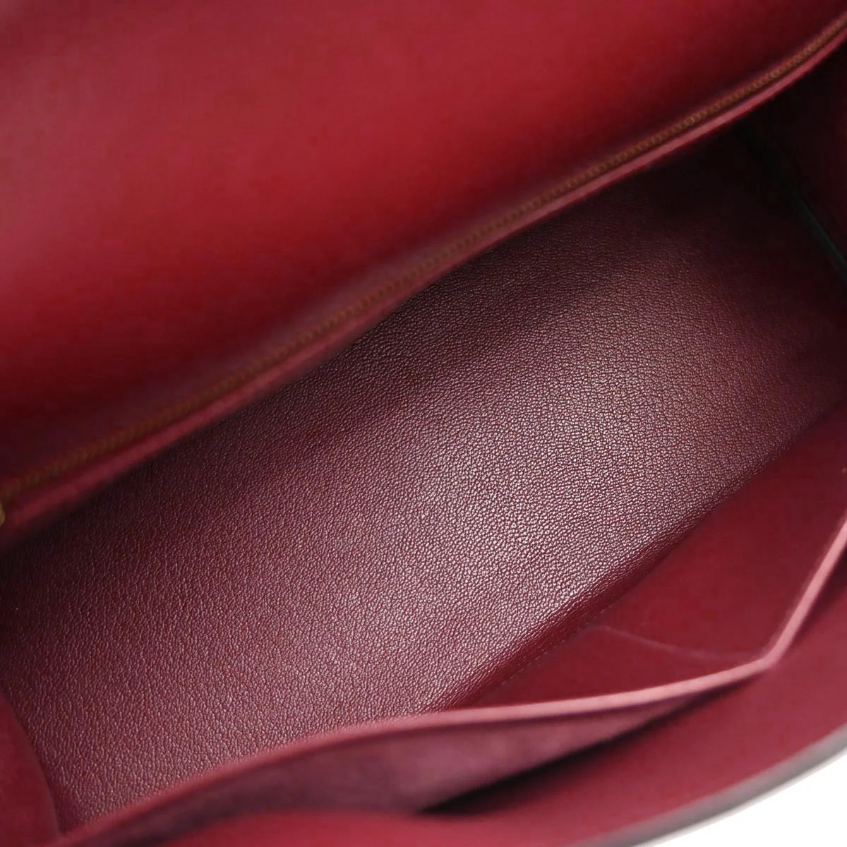 Hermes Rouge H Box Calf Kelly 32 Retourne 2way Shoulder Handbag - Image 9