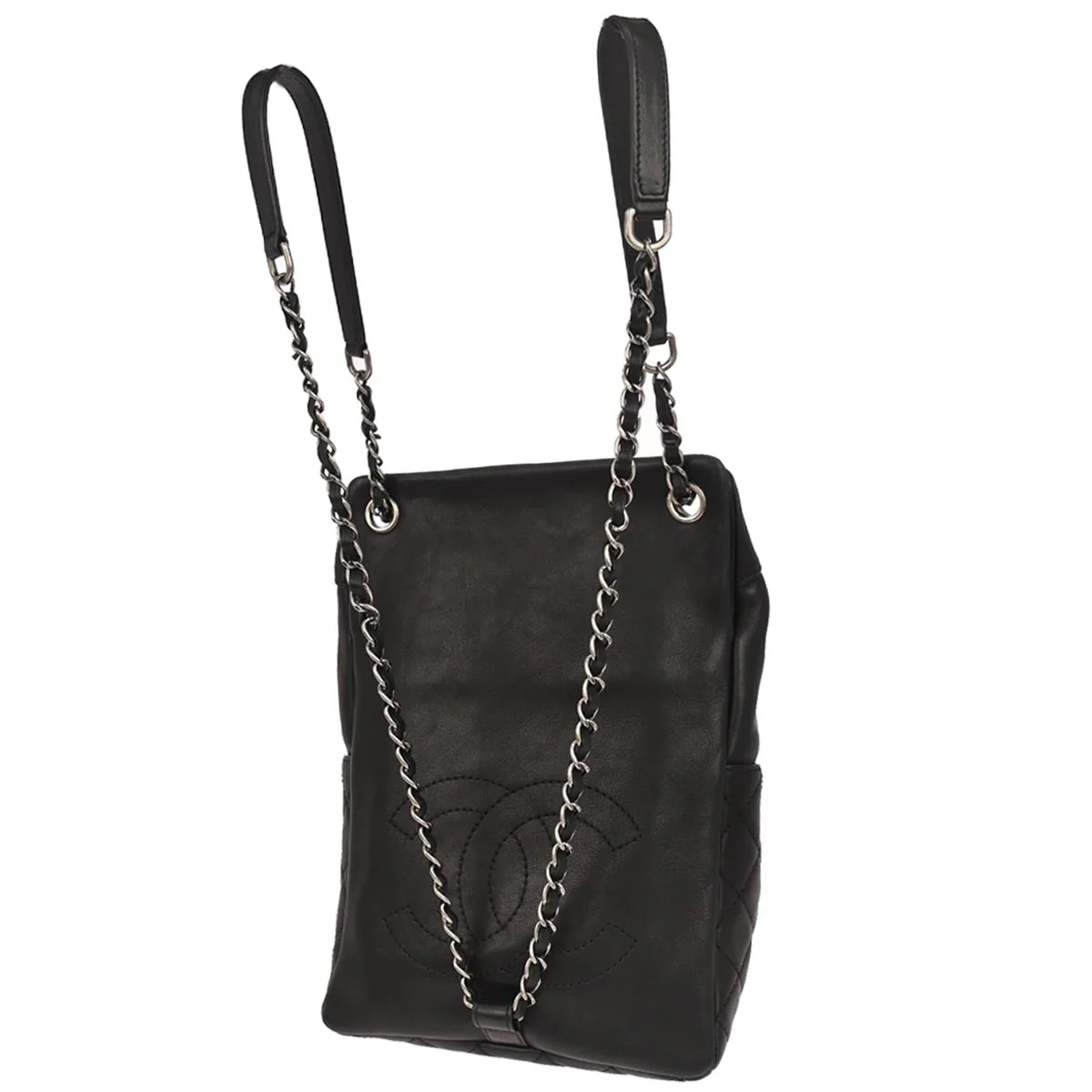 Chanel 2015-2016 Black Lambskin Backpack - Image 2