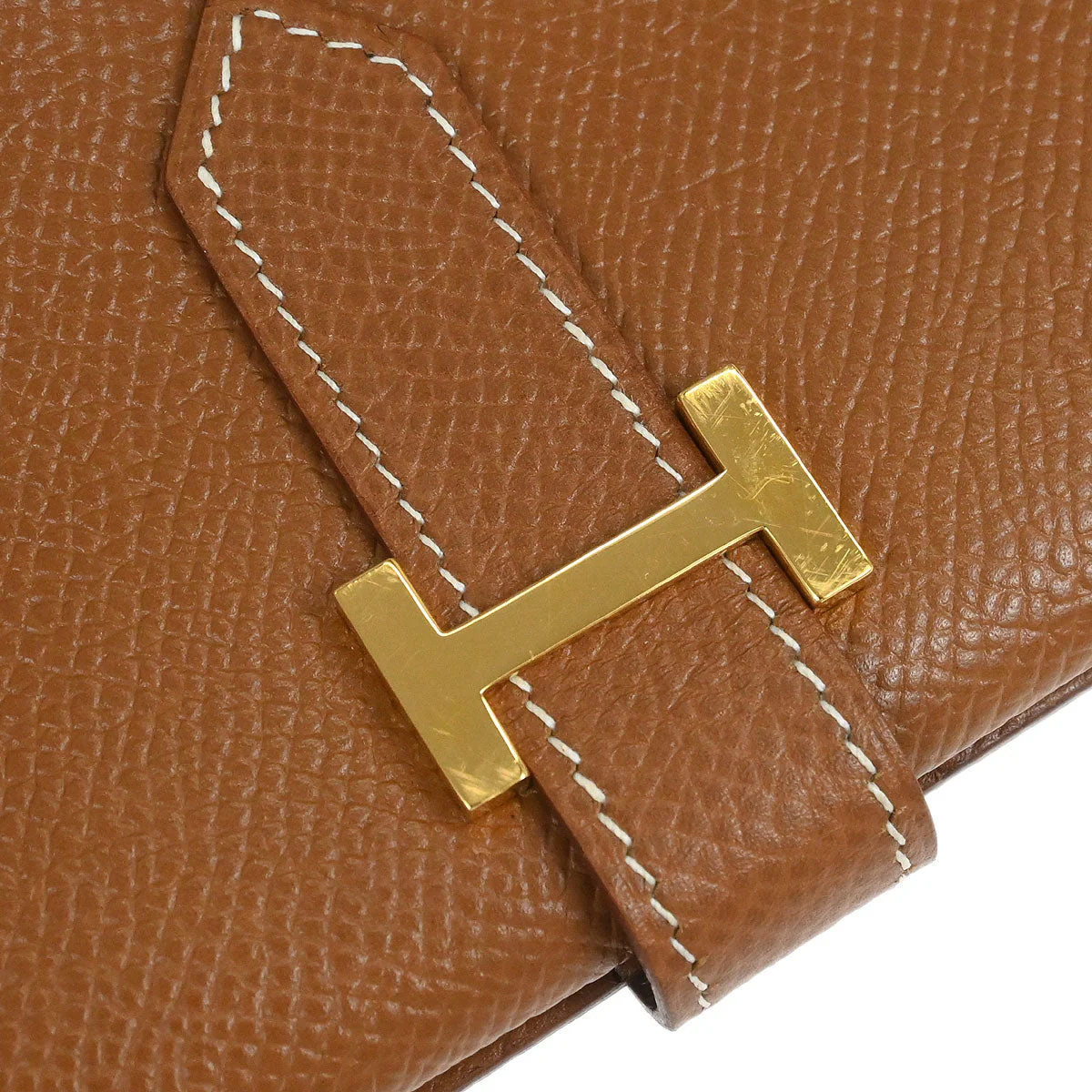 Hermes Gold Epsom Bearn Bifold Long Wallet - Image 3