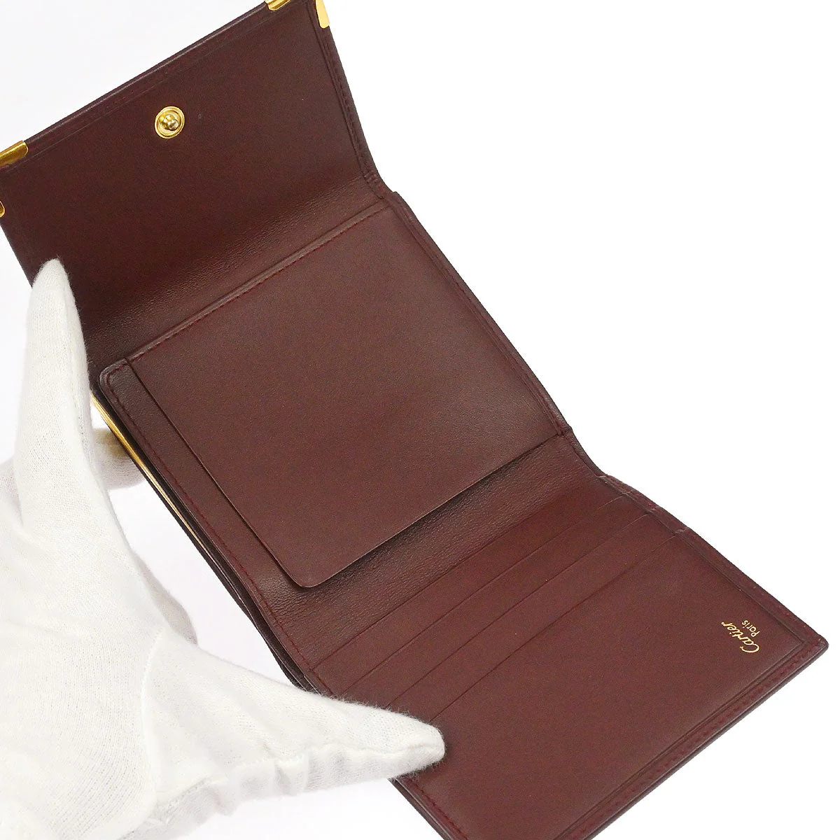 Cartier Must de Cartier Bordeaux Bifold Wallet - Image 5