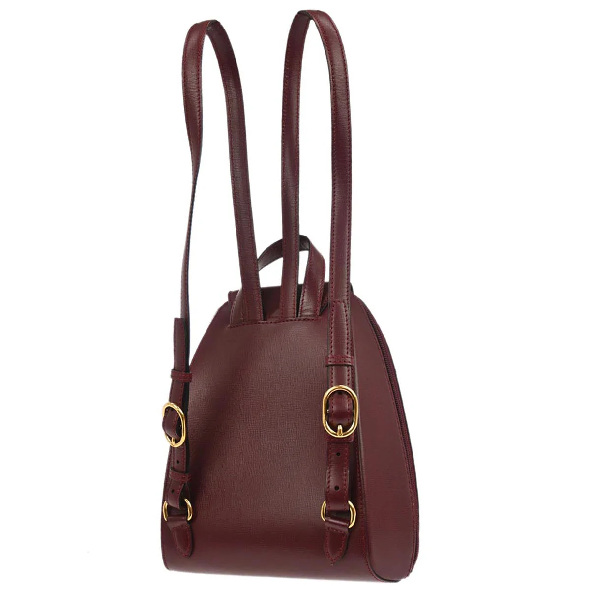 Cartier Bordeaux Leather Backpack - Image 2