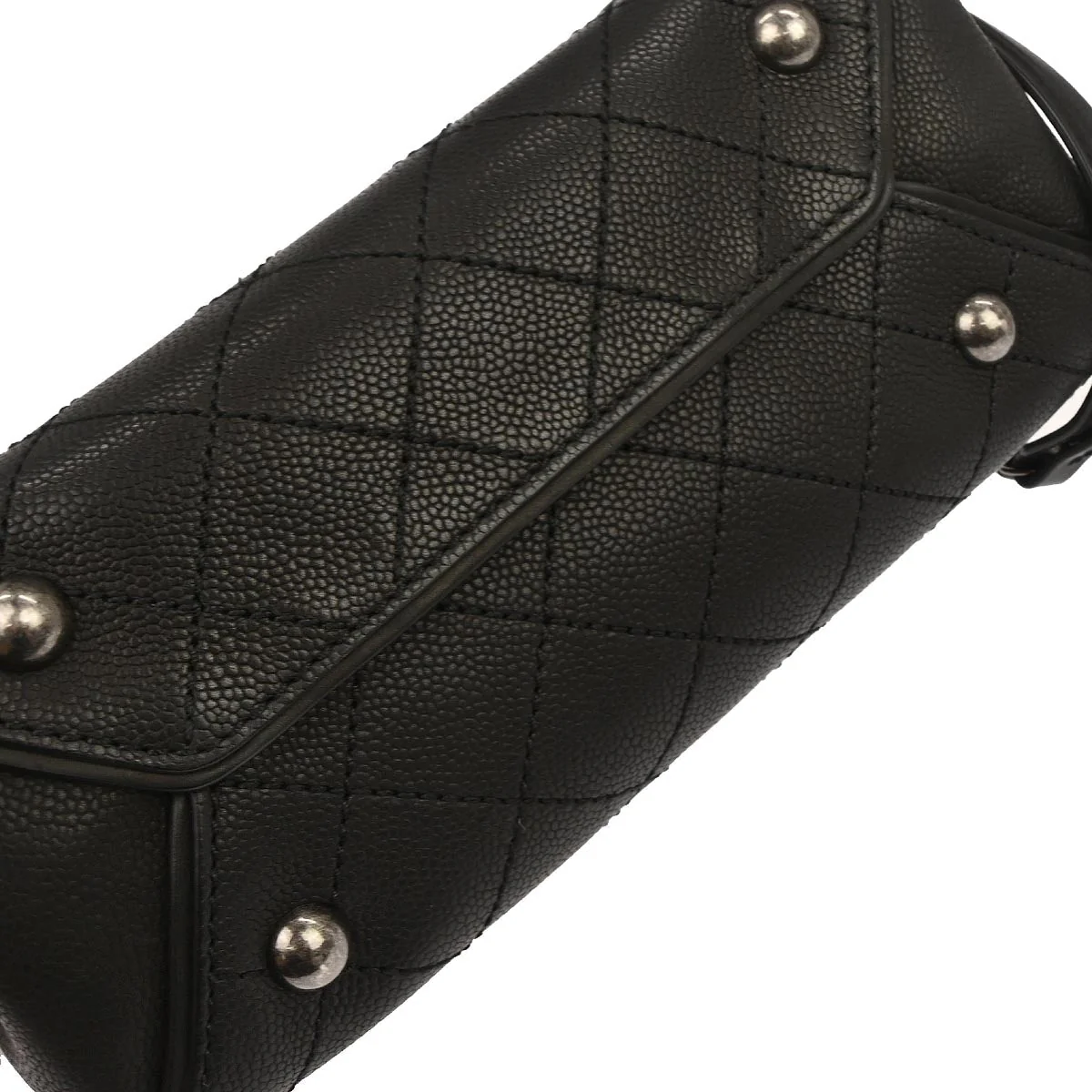 Chanel 2014 Black Caviar Skin Hampton 2way Shoulder Tote Bag - Image 5
