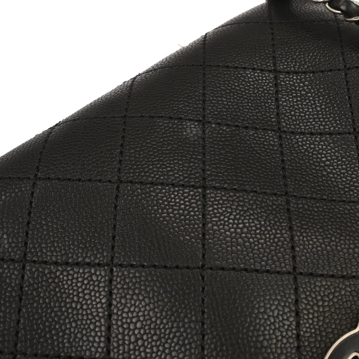 Chanel 2014 Black Caviar Skin Hampton 2way Shoulder Tote Bag - Image 7