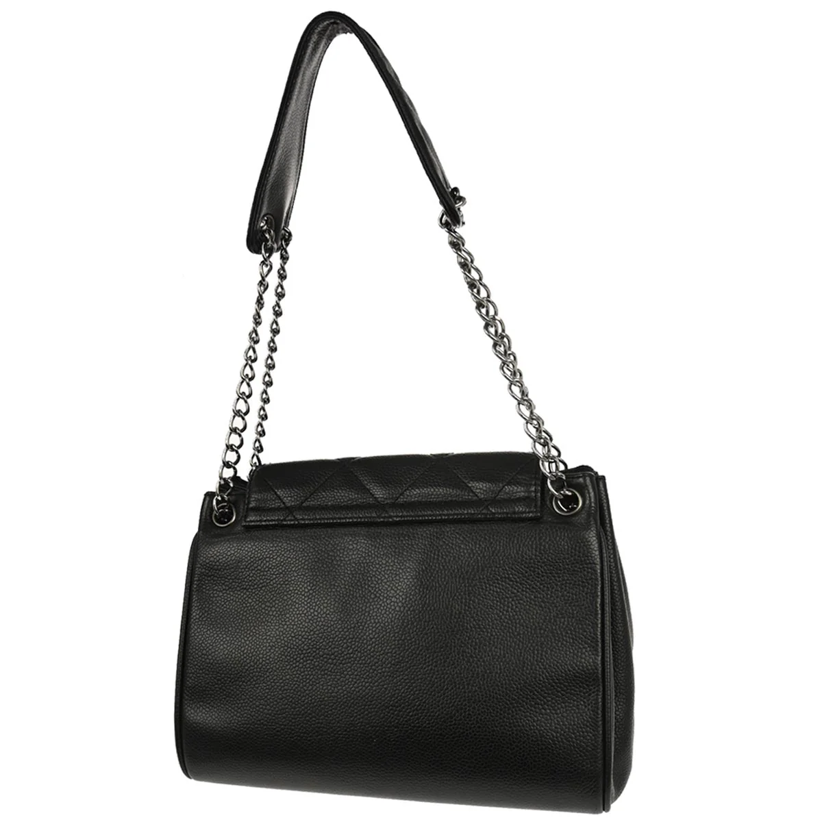 Chanel Black Caviar Skin Accordion Flap Handbag - Image 2