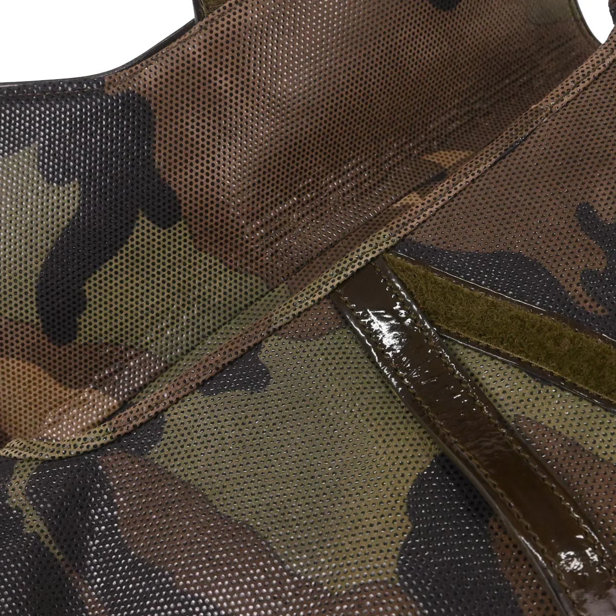 Christian Dior Green Camouflage Double Saddle Handbag - Image 8