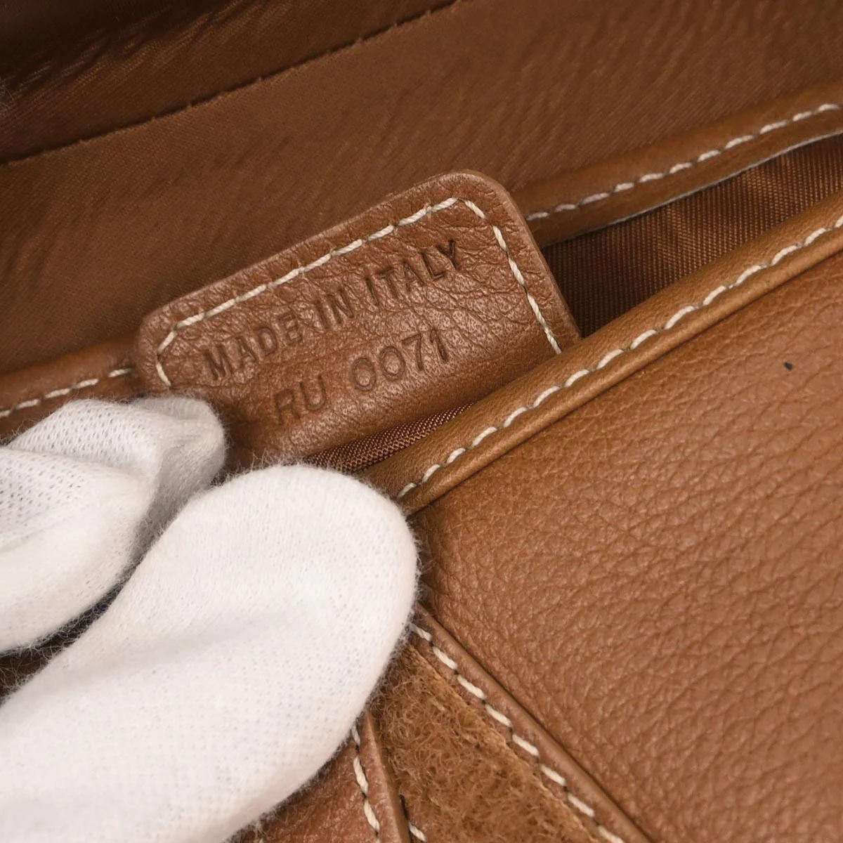 Christian Dior Brown Leather Double Saddle Handbag - Image 11