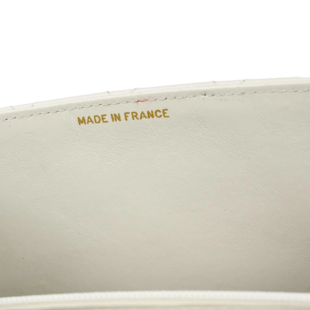 Chanel 1989-1991 White Lambskin Double Turnlock 2way Shoulder Handbag - Image 9