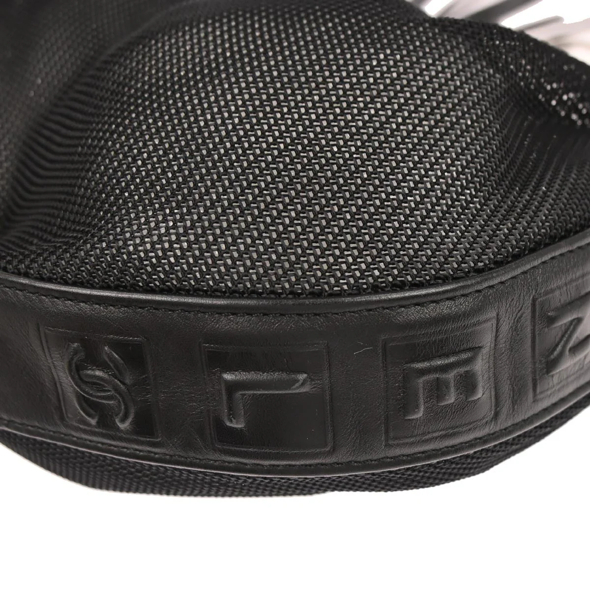 Chanel 2003-2004 Black Nylon Mesh Tassel Hobo Handbag - Image 6