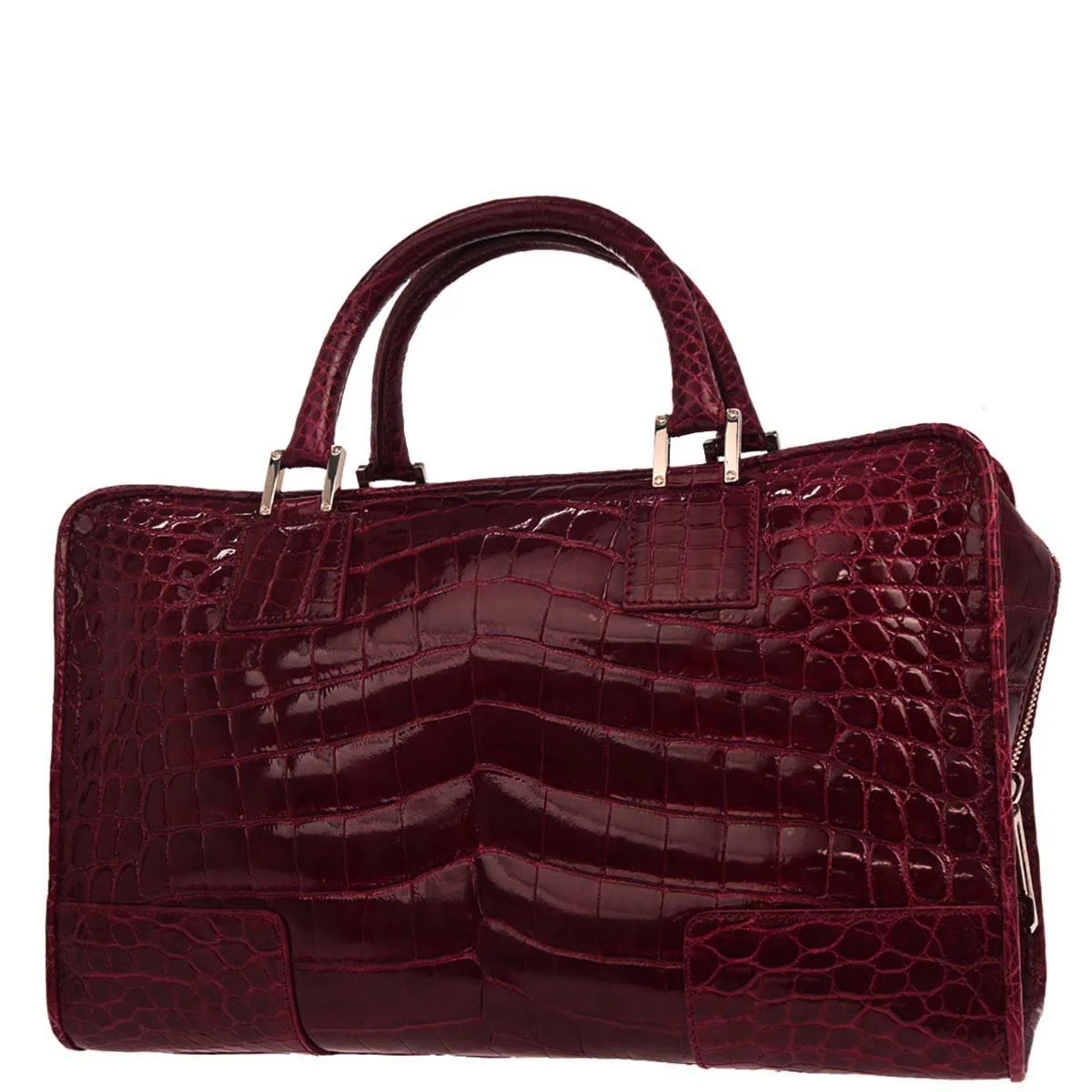 Loewe * Red Crocodile Amazona 36 Handbag - Image 2