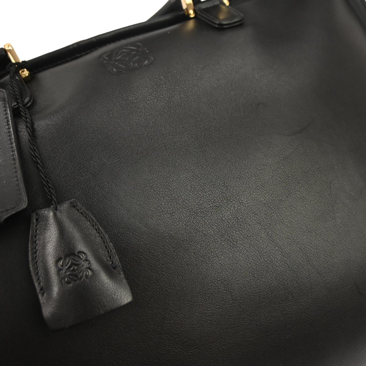 Loewe Black Leather Amazona 40 Handbag - Image 5