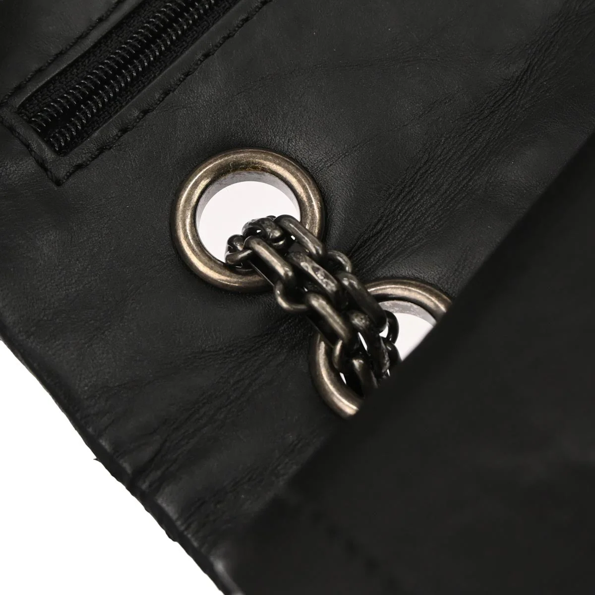 Chanel 2012 Black Calfskin Icon 2.55 Medium Classic Double Flap Shoulder Bag - Image 7