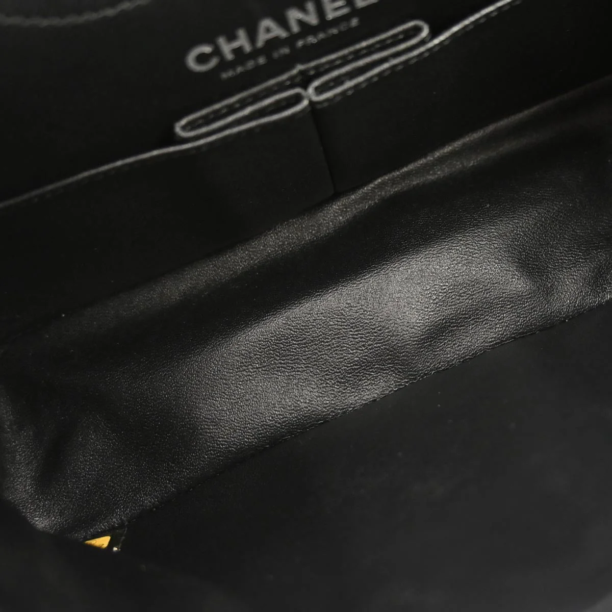 Chanel 2012 Black Calfskin Icon 2.55 Medium Classic Double Flap Shoulder Bag - Image 8