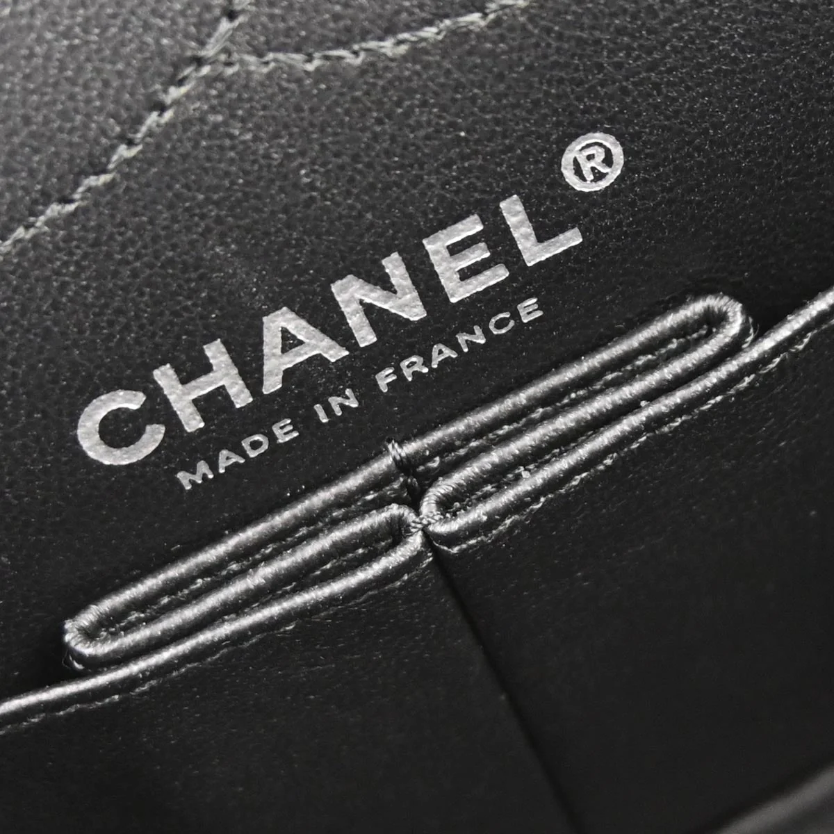 Chanel 2012 Black Calfskin Icon 2.55 Medium Classic Double Flap Shoulder Bag - Image 9