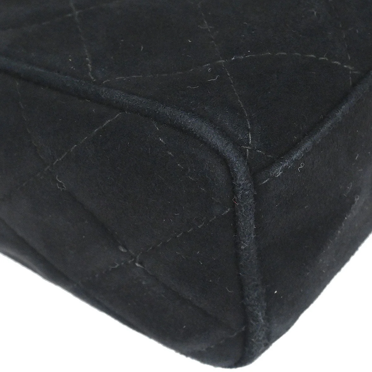 Chanel 1991-1994 Black Suede Camera Bag Mini - Image 3