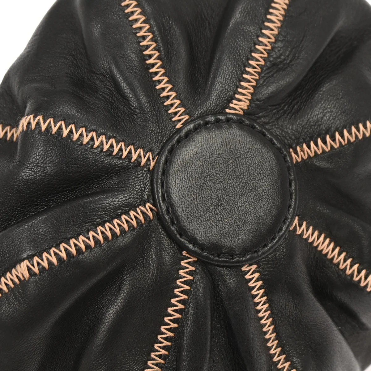 Chanel 2003-2004 Black Lambskin Sac Cordon Mini Reversible Drawstring Handbag - Image 3