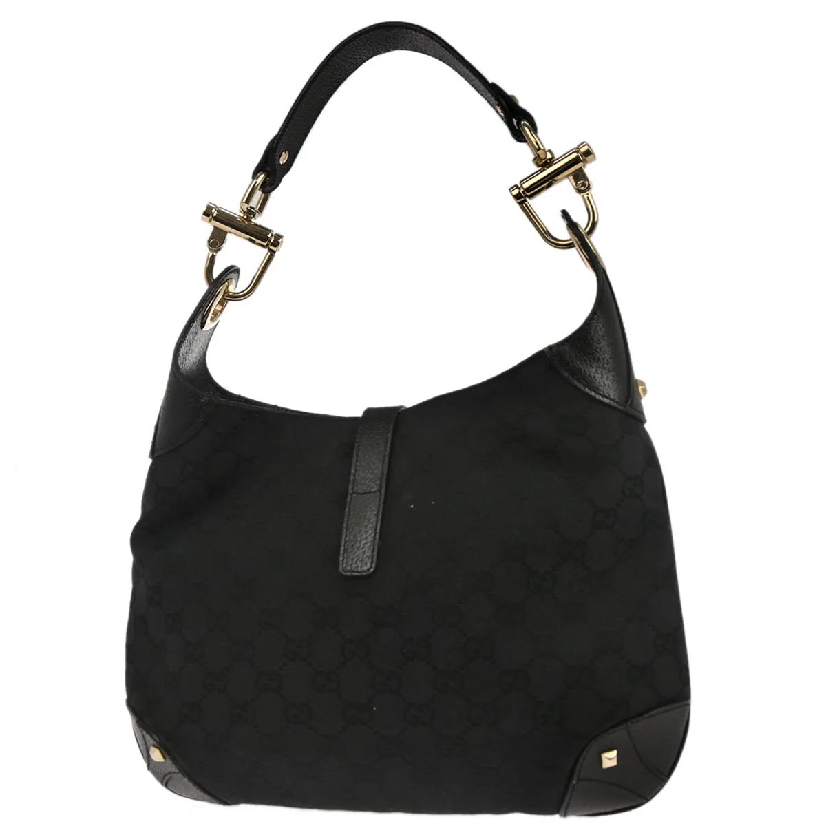 Gucci Black Canvas New-Jackie GG Hobo Handbag - Image 2