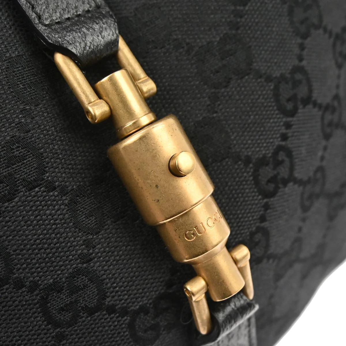 Gucci Black Canvas New-Jackie GG Hobo Handbag - Image 4