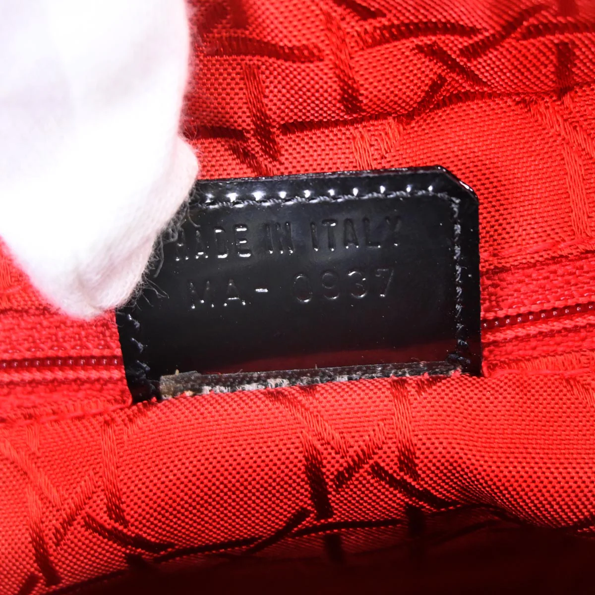 Christian Dior Black Patent Leather Cannage Lady Dior Shoulder Handbag - Image 9