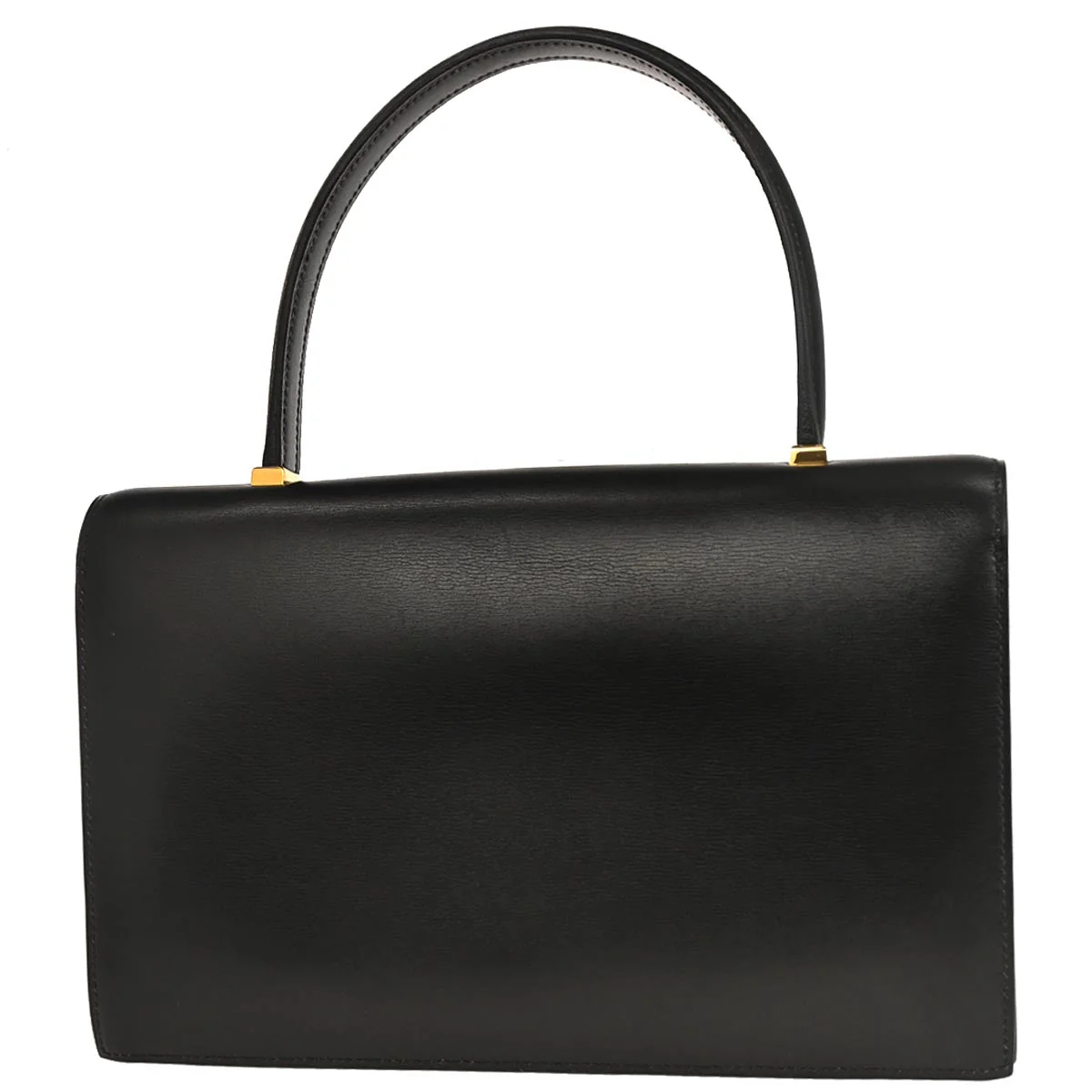 Hermes Black Box Calf Piano Handbag - Image 2