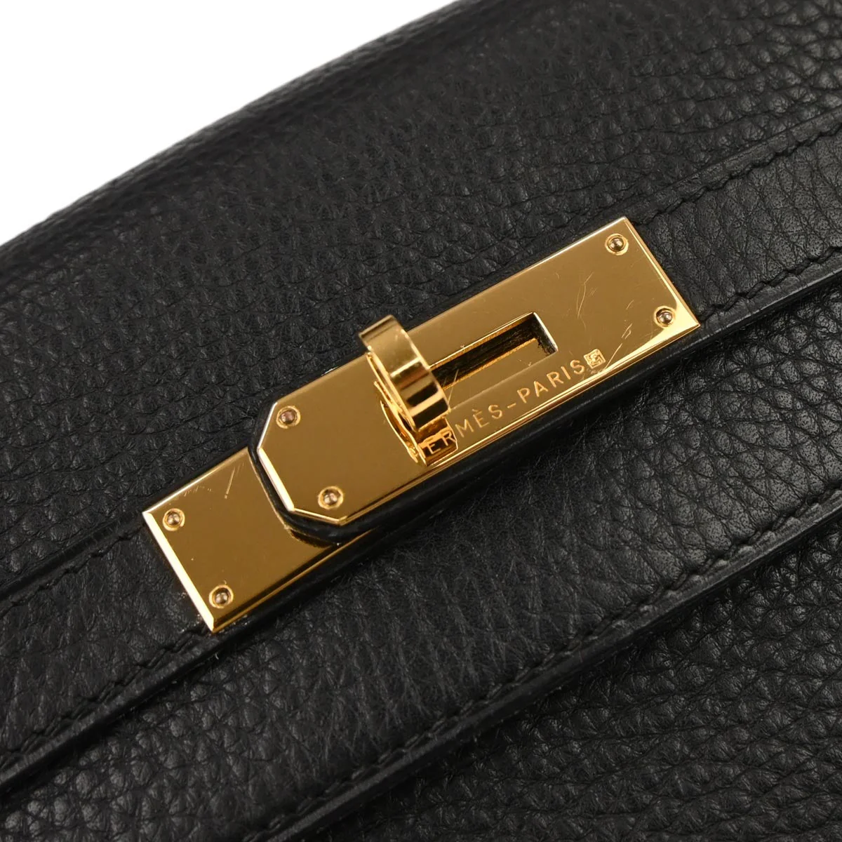 Hermes Black Togo Kelly 32 Retourne 2way Shoulder Handbag - Image 5