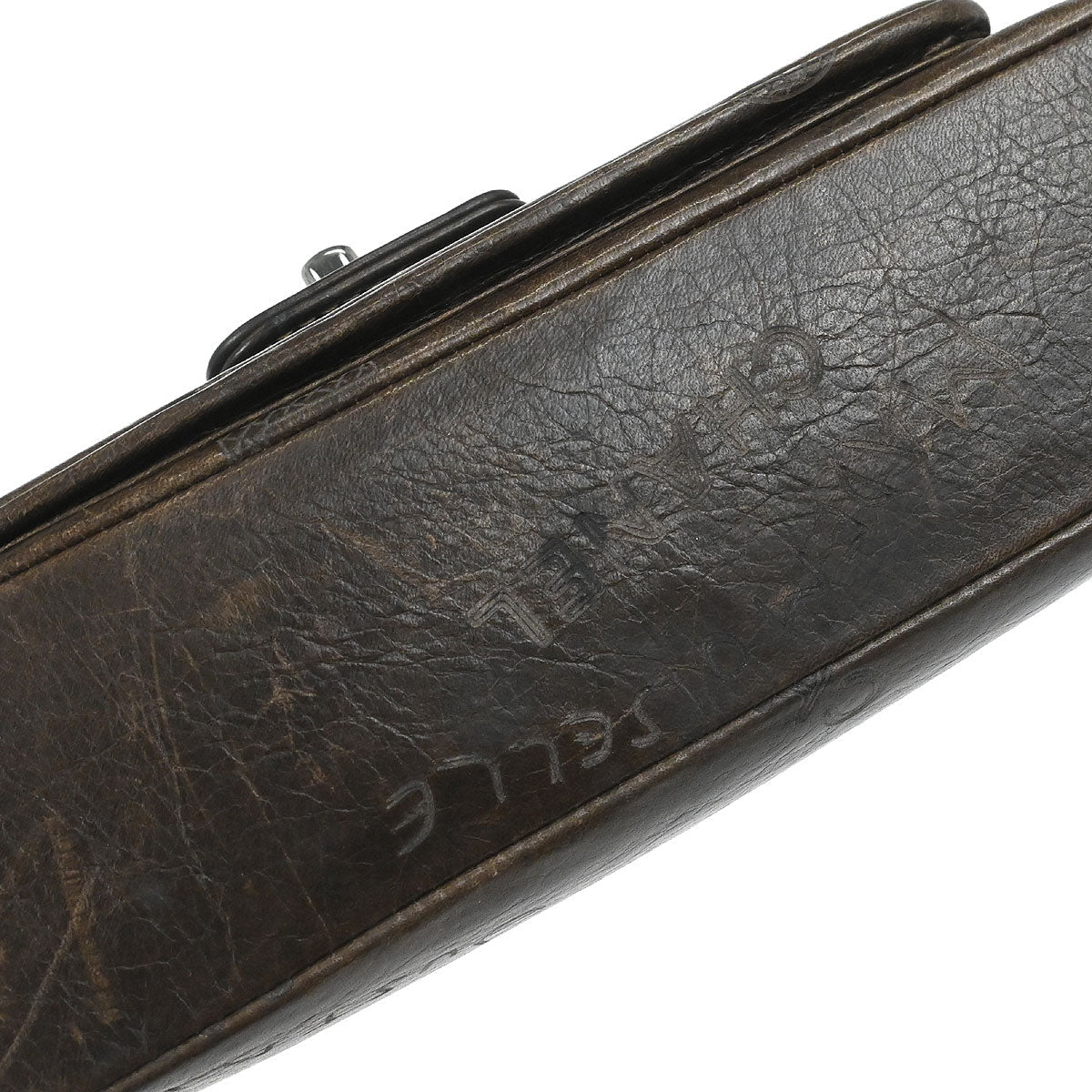 Chanel 2003-2004 Brown Calfskin Graffiti Handbag - Image 4